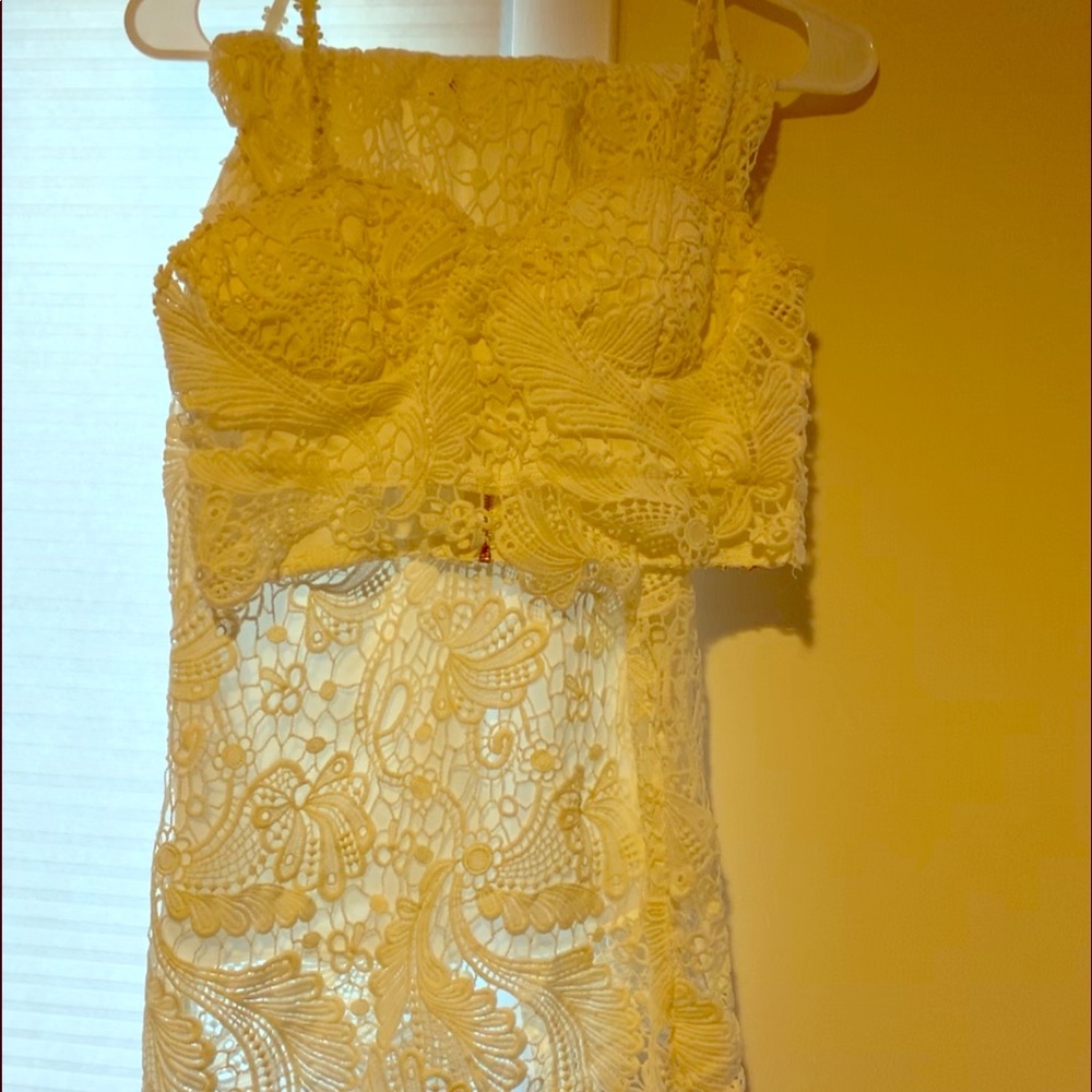 Crochet two piece top and skirt
